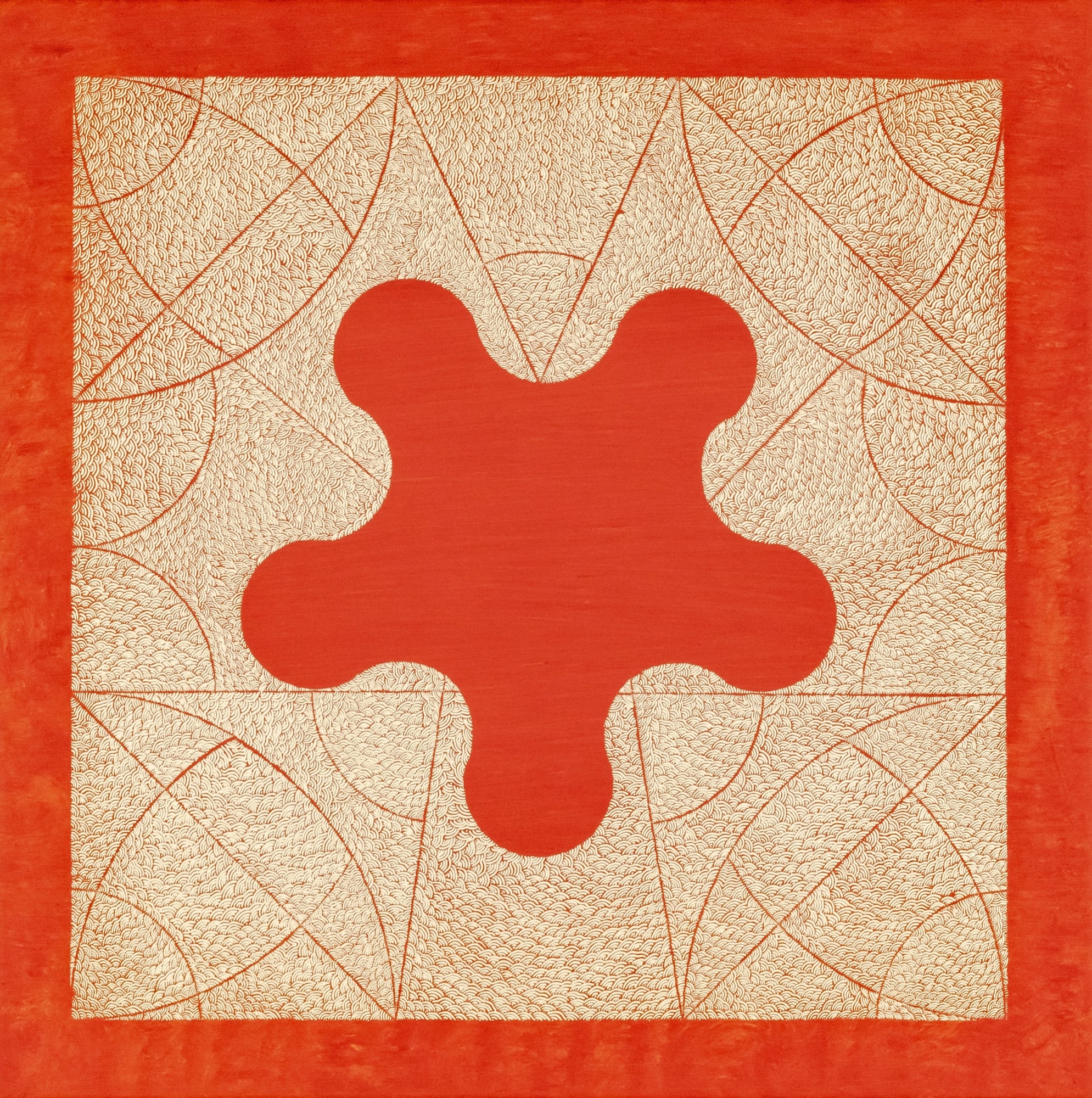 ID101 - Acrylic and silkscreen ink on canvas - YahouBrothers