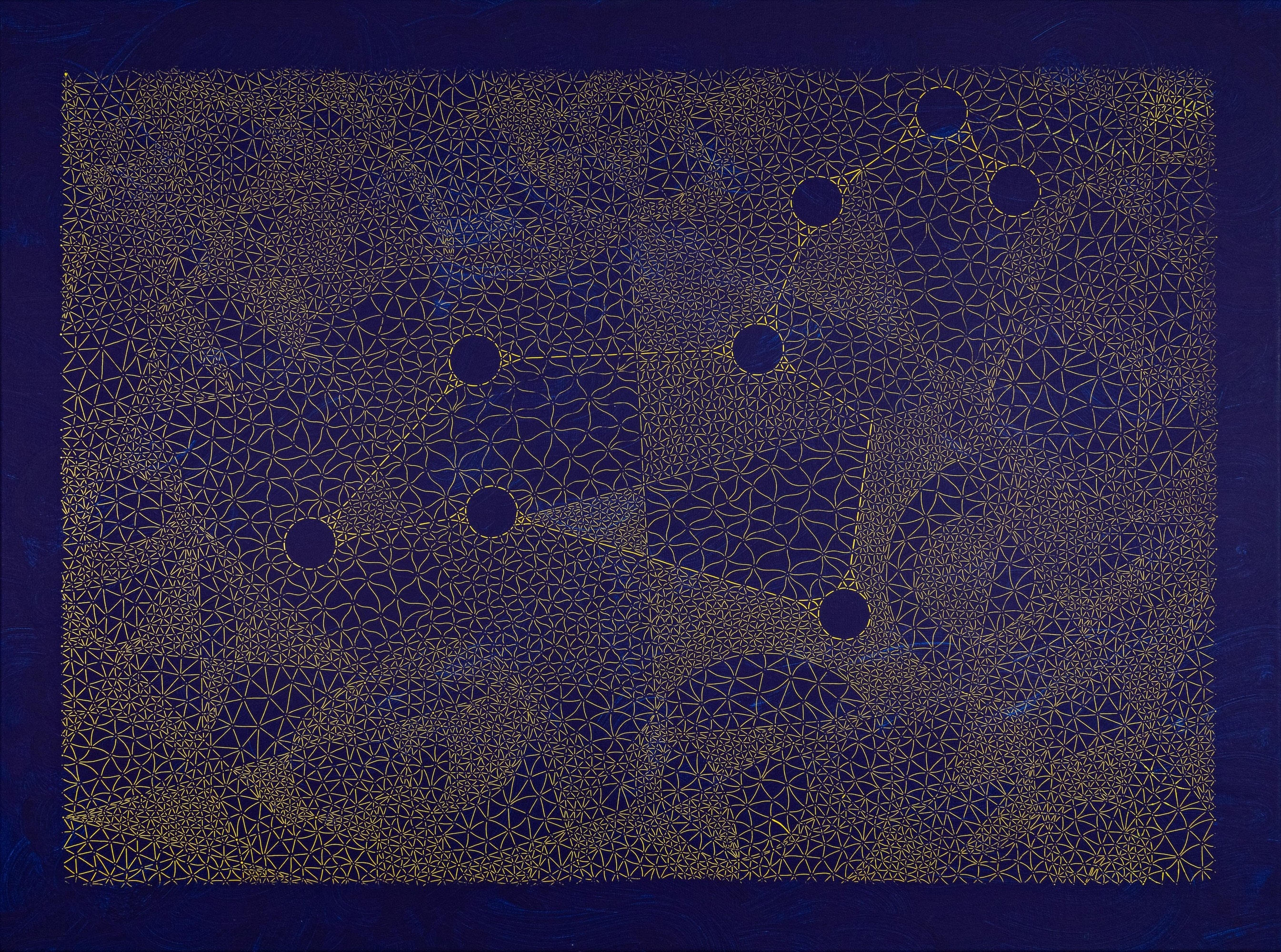 ID146 - Acrylic and silkscreen ink on canvas - YahouBrothers