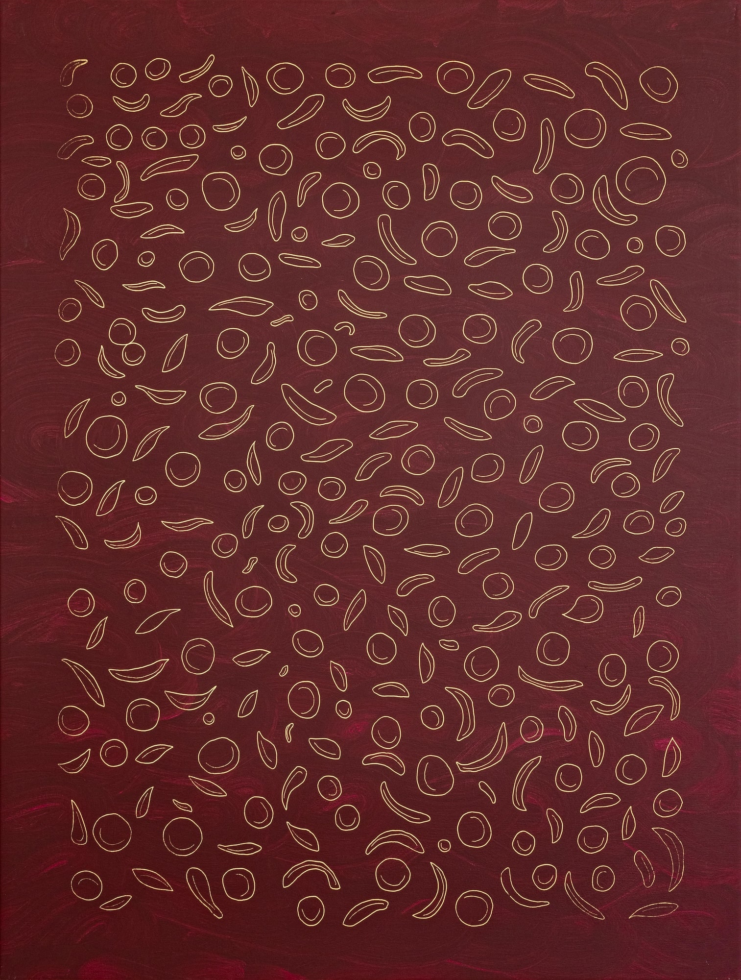 ID156 - Acrylic and silkscreen ink on canvas - YahouBrothers