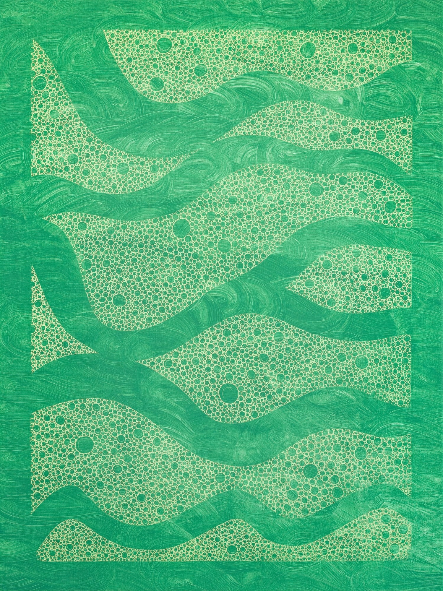 ID180 - Acrylic and silkscreen ink on canvas - YahouBrothers