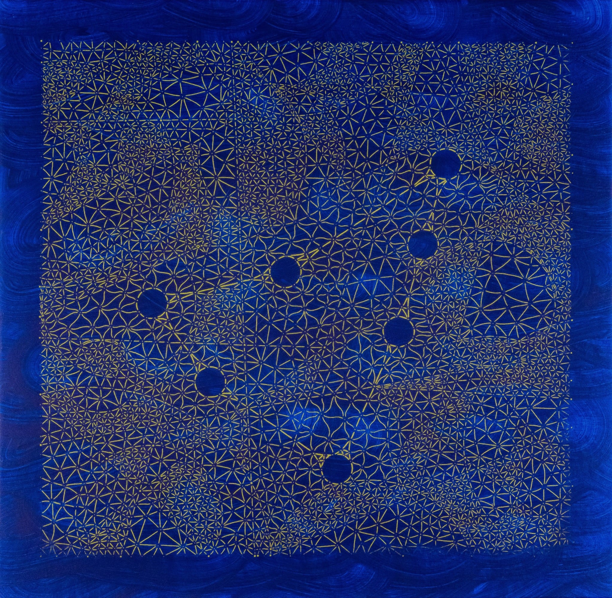 ID184 - Acrylic and silkscreen ink on canvas - YahouBrothers