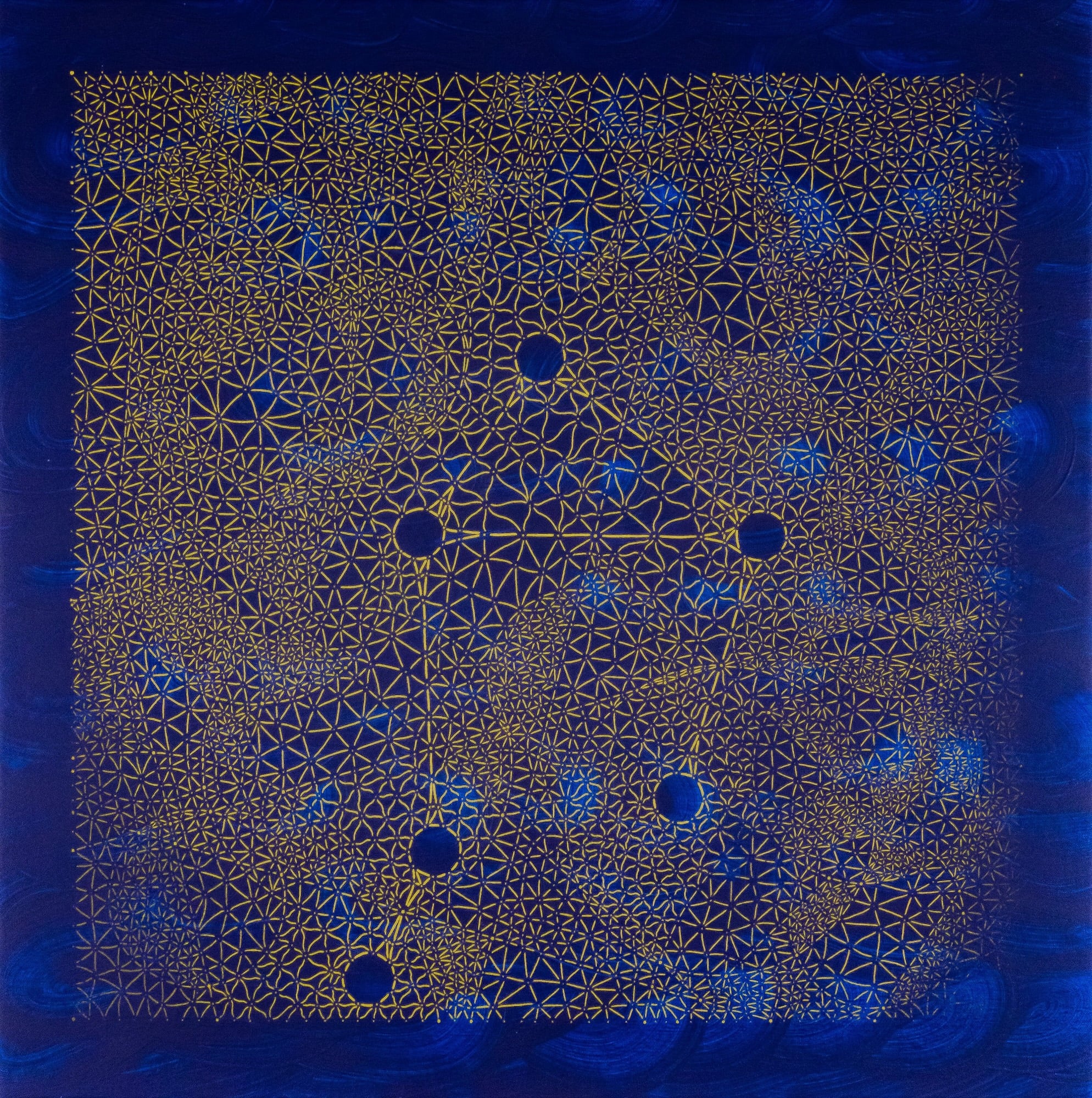 ID185 - Acrylic and silkscreen ink on canvas - YahouBrothers