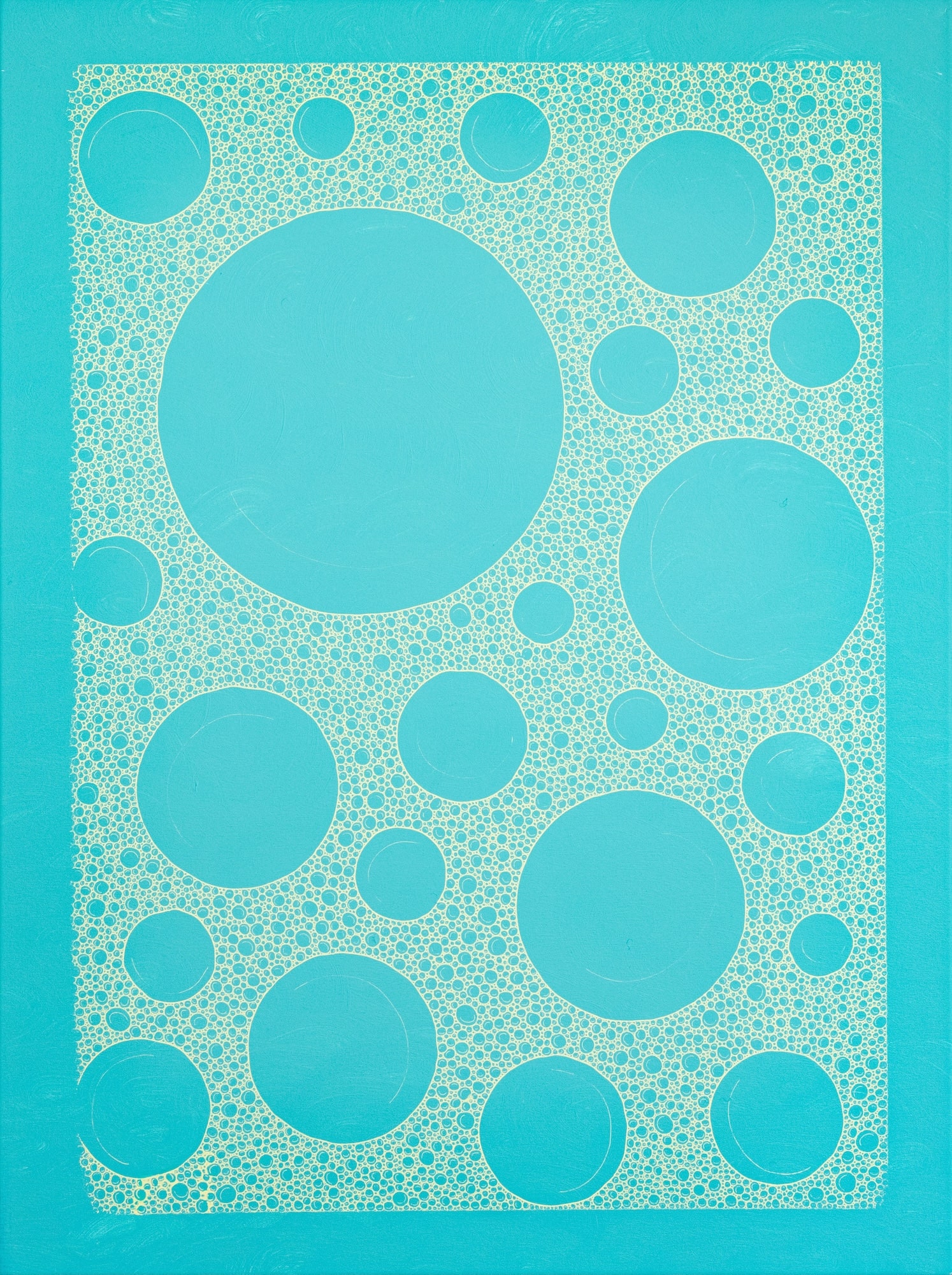 ID186 - Acrylic and silkscreen ink on canvas - YahouBrothers