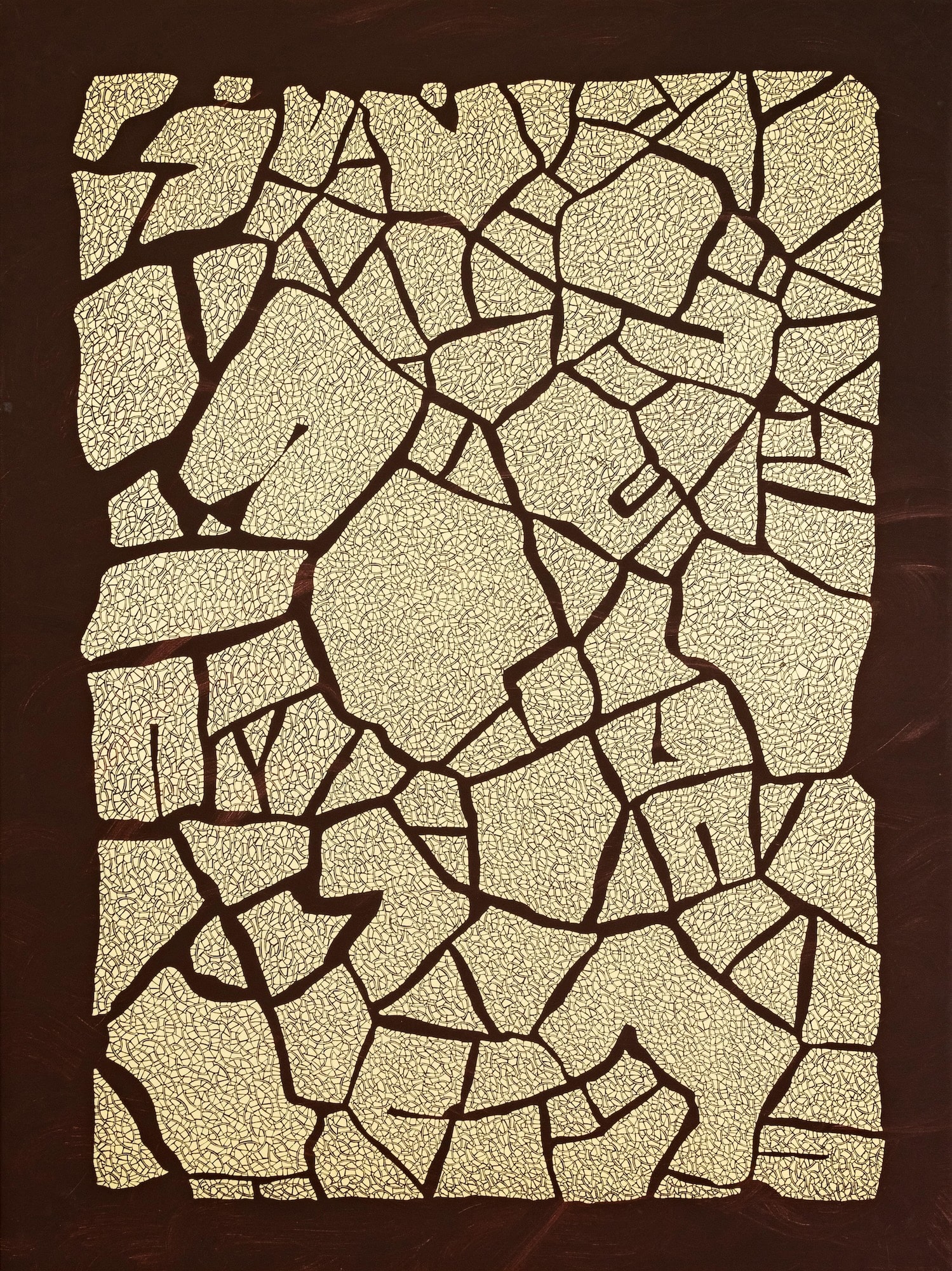 ID188 - Acrylic and silkscreen ink on canvas - YahouBrothers