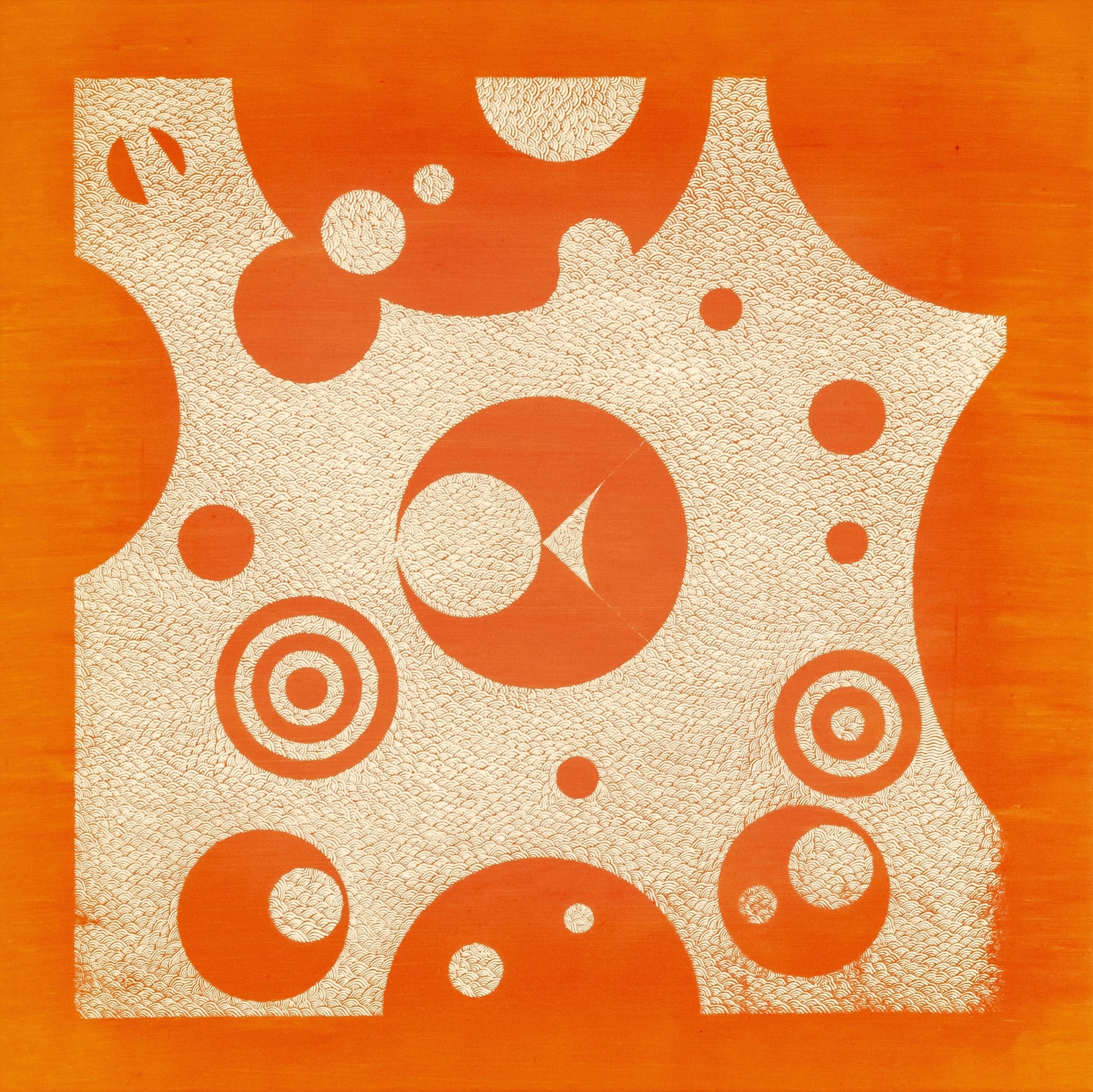 ID99 - Acrylic and silkscreen ink on canvas - YahouBrothers