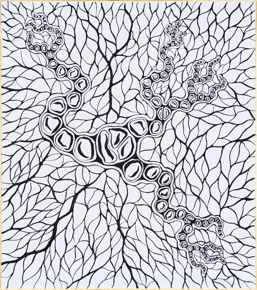 ID642 - 888 Collection - Sumi ink on Paper - Made in Tokyo, Japan - YahouBrothers