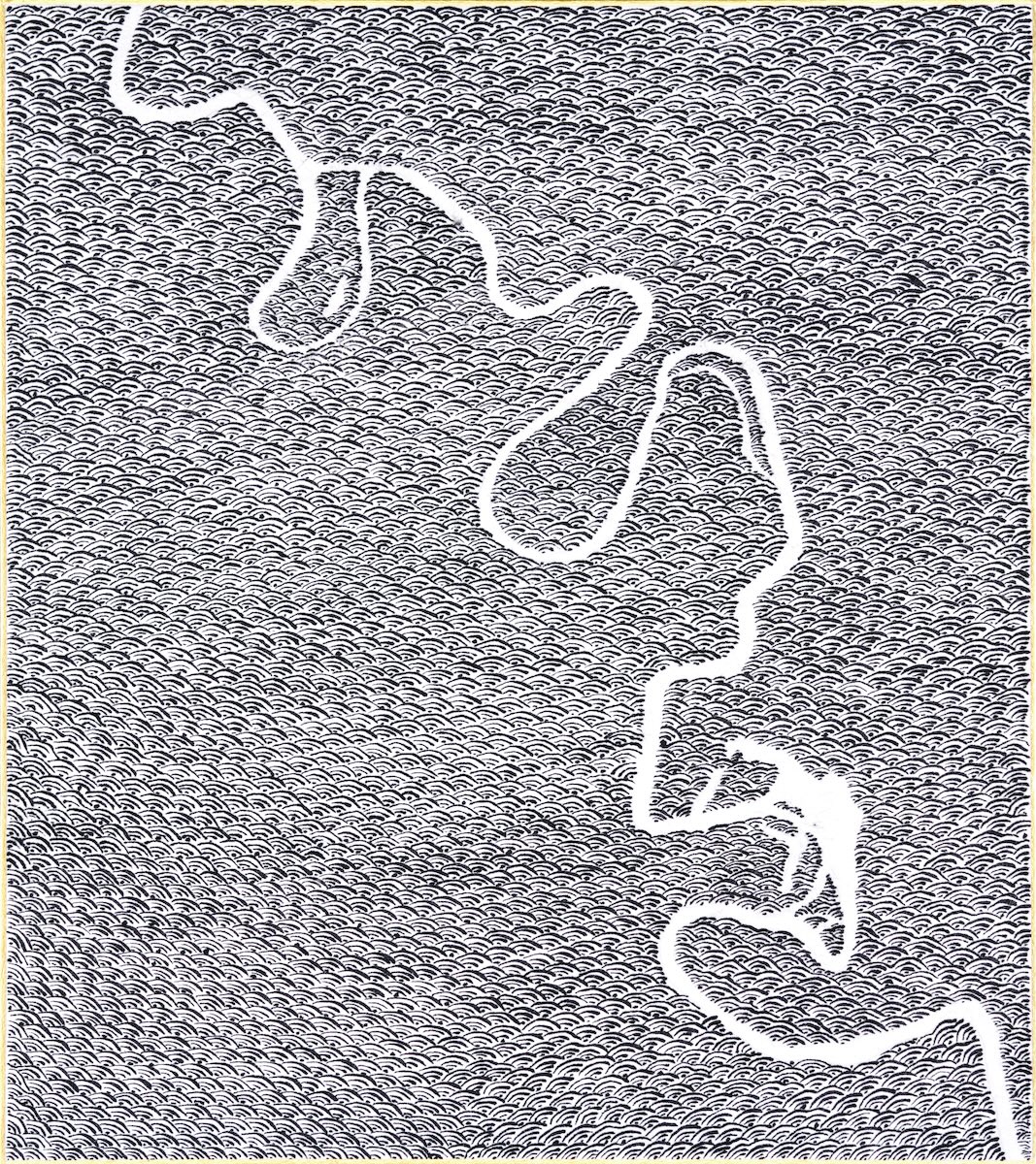 ID649 - 888 Collection - Sumi ink on Paper - Made in Tokyo, Japan - YahouBrothers